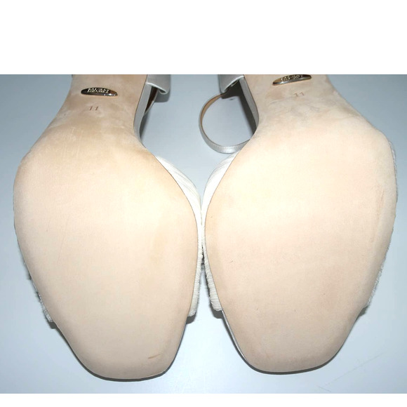 Badgley Mischka Women's Nina Heeled Sandal 11 White Satin - Picture 11 of 15